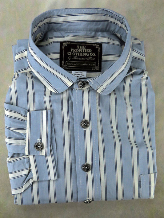 Powder Blue Stripe Men's Dakota Shirt