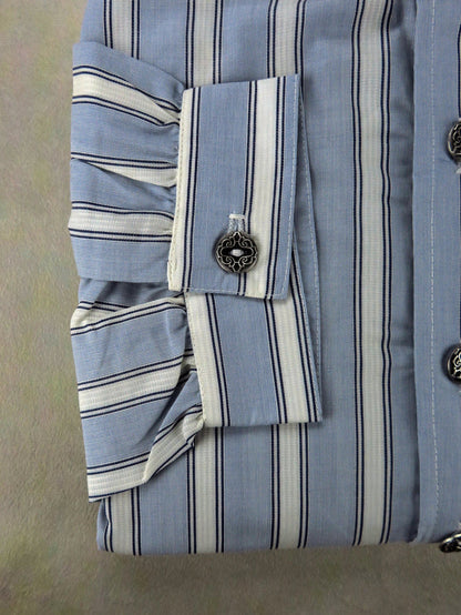 Powder Blue Stripe Men's Dakota Shirt