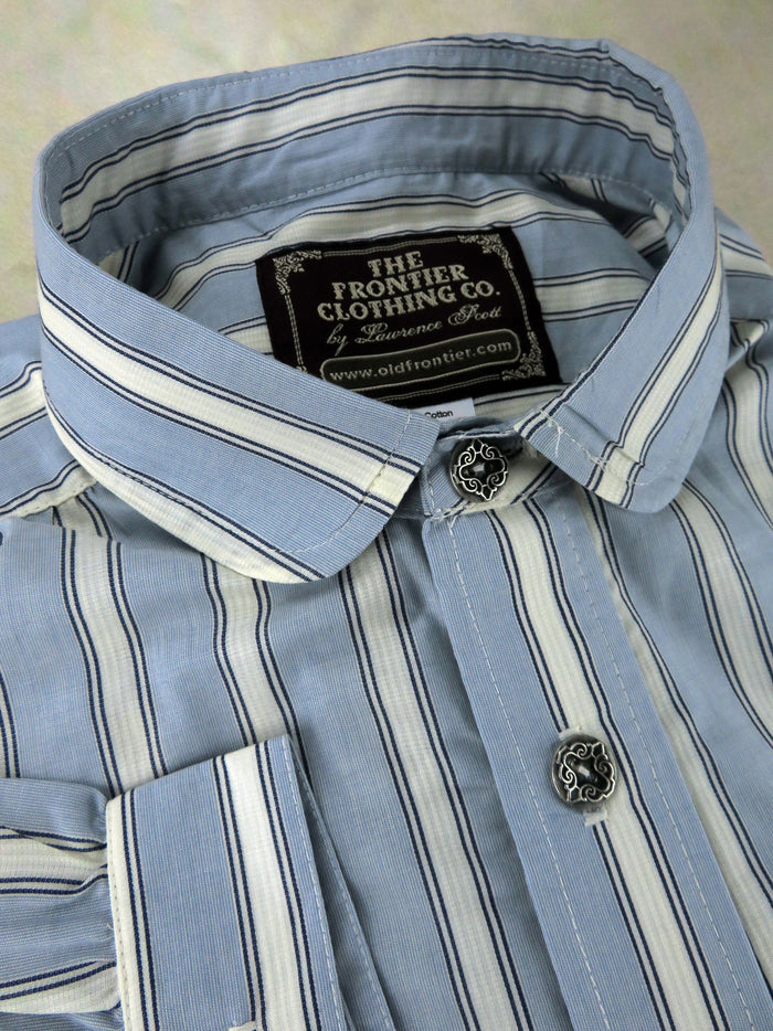Powder Blue Stripe Men's Dakota Shirt