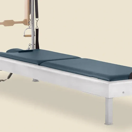 Imperial blue pre-stitched upholstery on a Gratz Instant Cadillac Insert Bed frame.