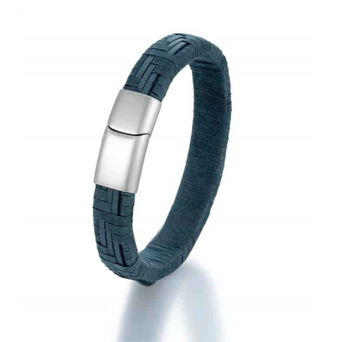 Premium Braided Genuine leather Bracelet with Stainless Steel Clasp