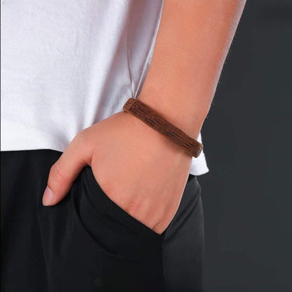 Premium Braided Genuine leather Bracelet with Stainless Steel Clasp