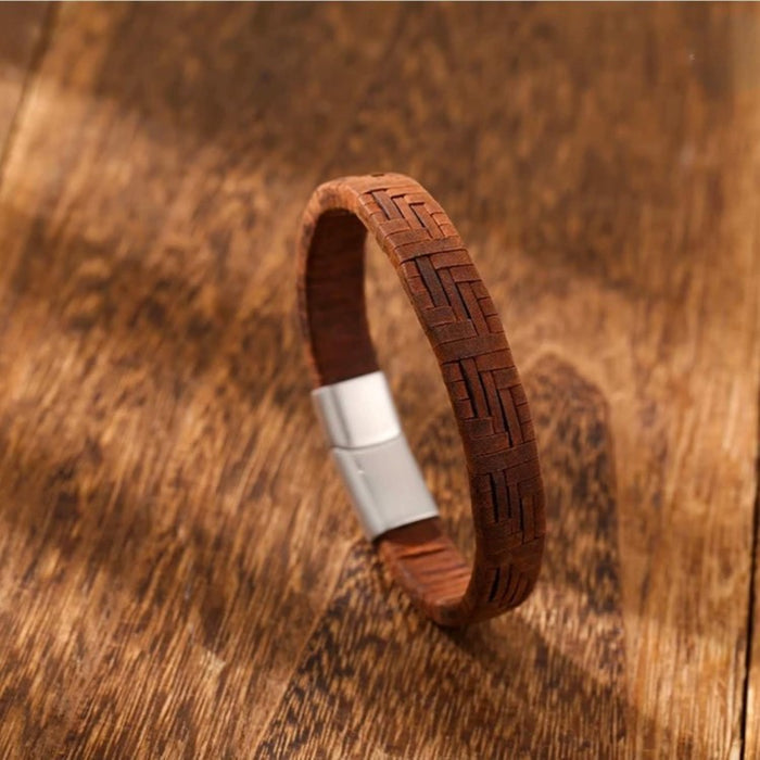 Premium Braided Genuine leather Bracelet with Stainless Steel Clasp