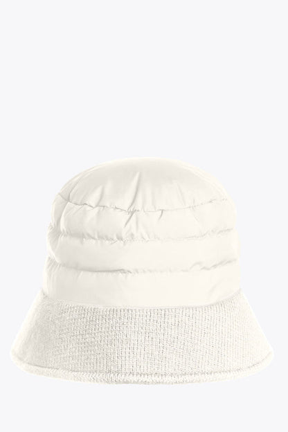 Puffer Bucket Hat Off White