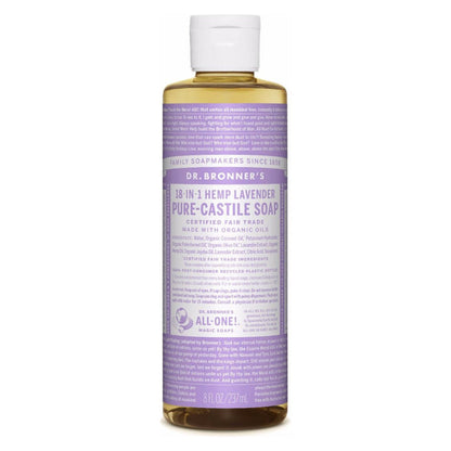 Dr.Bronner's PureCastileLiquidSoap Lavender 8oz