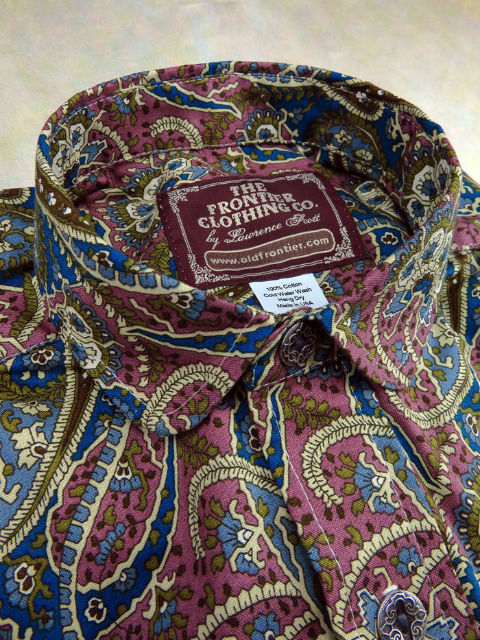 Purple Classic Paisley Victorian Shirt