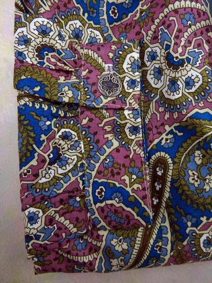 Purple Classic Paisley Victorian Shirt