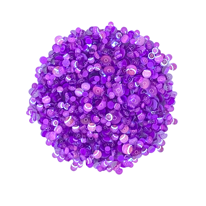 PURPLE MERMAID TEARS - GLASS RHINESTONES