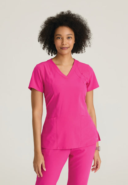Racer Top - Prestige Pink - Grey's Anatomy Scrubs