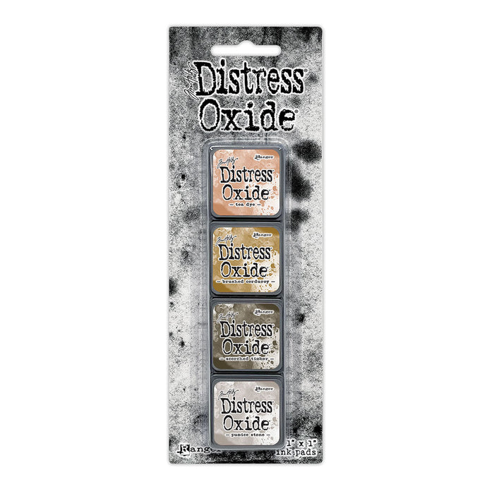 Ranger - Tim Holtz - Distress Mini Oxide Ink Pads Kit, #18 (4pc). Available at Embellish Away in Bowmanville Ontario Canada.