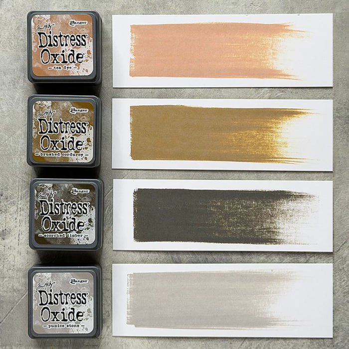 Ranger - Tim Holtz - Distress Mini Oxide Ink Pads Kit, #18 (4pc). Available at Embellish Away in Bowmanville Ontario Canada.