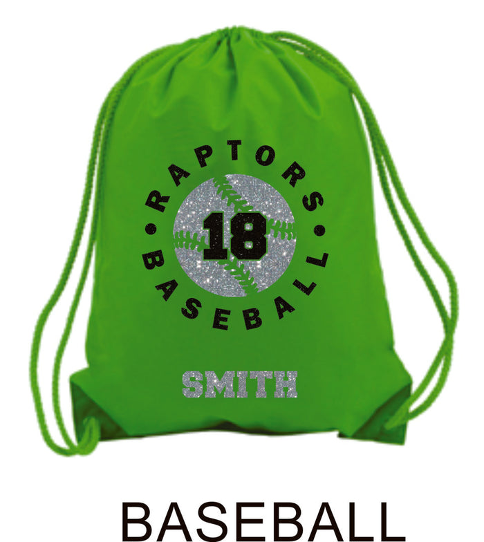 Raptors Sports Design Cinch Sac- 4 Sports