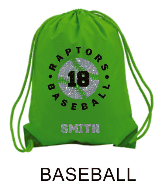 Raptors Sports Design Cinch Sac- 4 Sports