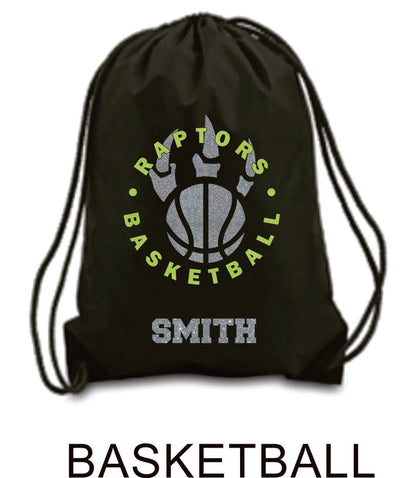 Raptors Sports Design Cinch Sac- 4 Sports