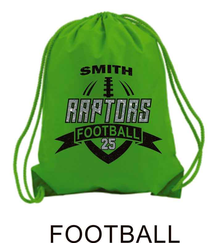 Raptors Sports Design Cinch Sac- 4 Sports