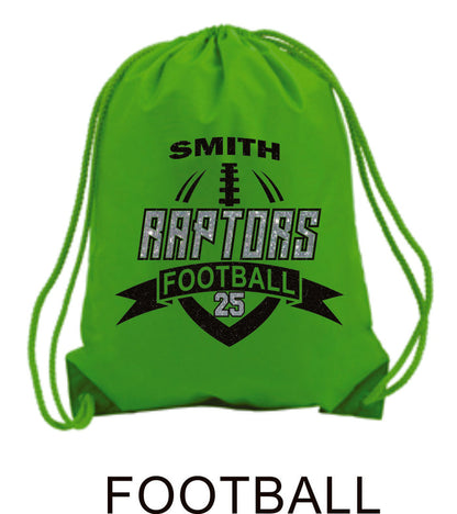 Raptors Sports Design Cinch Sac- 4 Sports