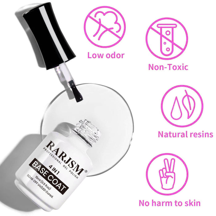 RARJSM ® 4 In 1 Multifunction Base Coat Gel Polish
