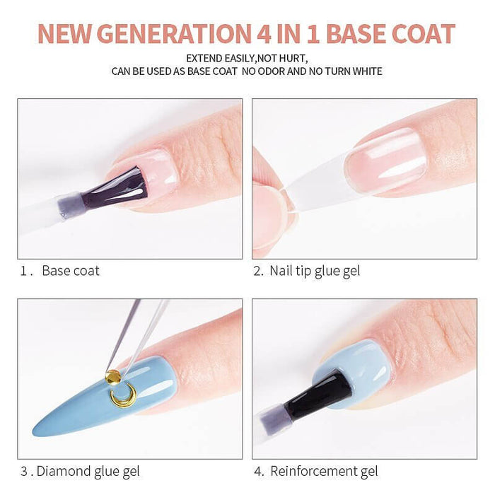 RARJSM ® 4 In 1 Multifunction Base Coat Gel Polish