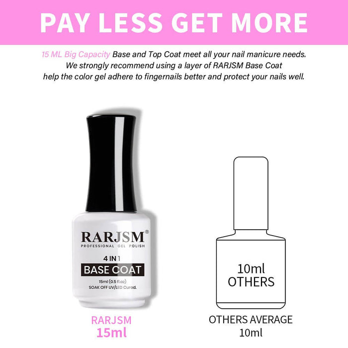 RARJSM ® 4 In 1 Multifunction Base Coat Gel Polish