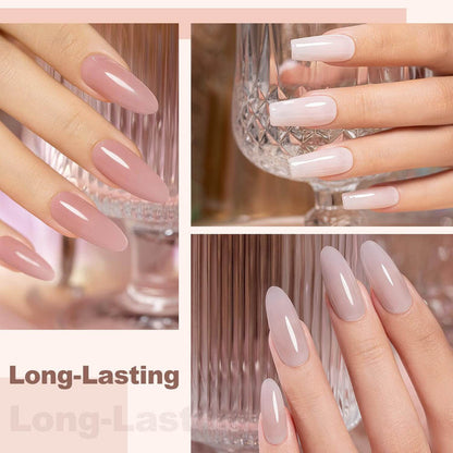 RARJSM ® 6 Colors Nude Gray Pink Gel Polish Set | 7.5ml 6pcs