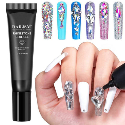 RARJSM ®Rhinestone Nail Art Glue Gel | 15ml