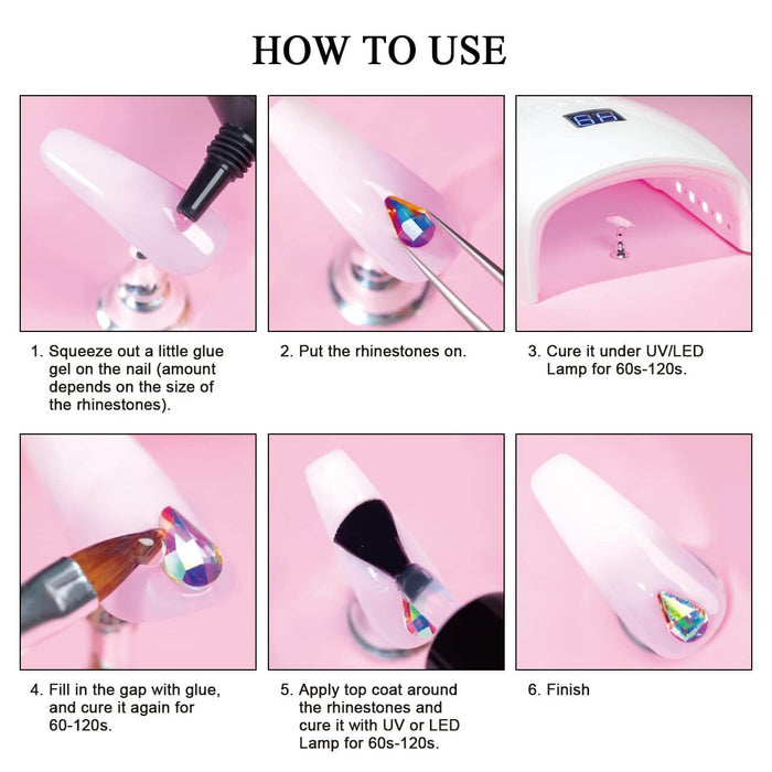 RARJSM ®Rhinestone Nail Art Glue Gel | 15ml