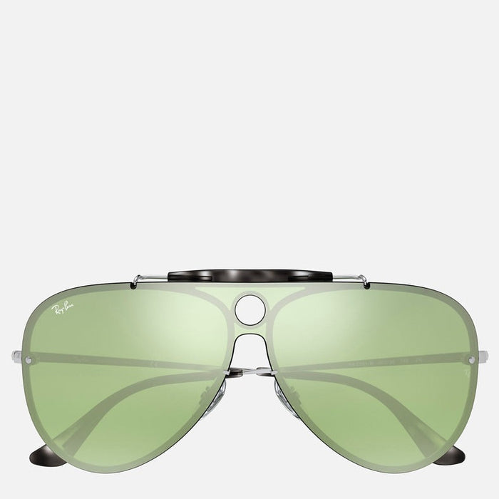 RAY-BAN BLAZE SHOOTER RB3581N SILVER/GREEN