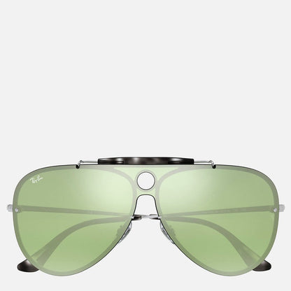 RAY-BAN BLAZE SHOOTER RB3581N SILVER/GREEN