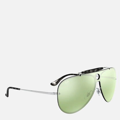 RAY-BAN BLAZE SHOOTER RB3581N SILVER/GREEN