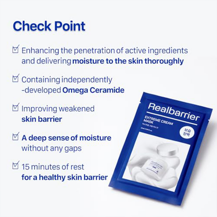 Real Barrier Extreme Cream Sheet Mask 1pc