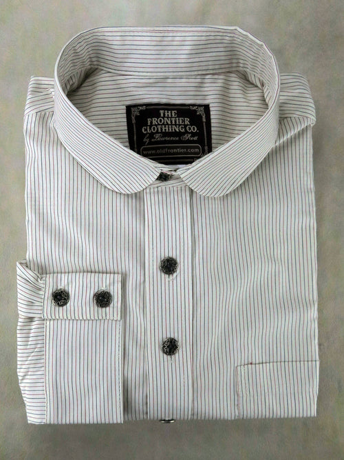 Red and Black Pencil Stripe Men's Dakota Shirt