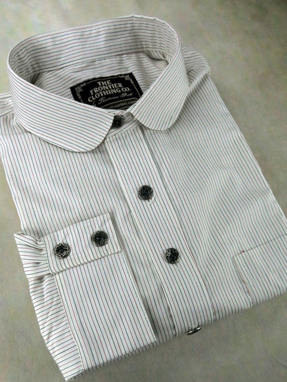 Red and Black Pencil Stripe Men's Dakota Shirt