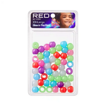 Red By Kiss Glow In The Dark Hair Beads [XX Large] [Assorted Color] #HA121