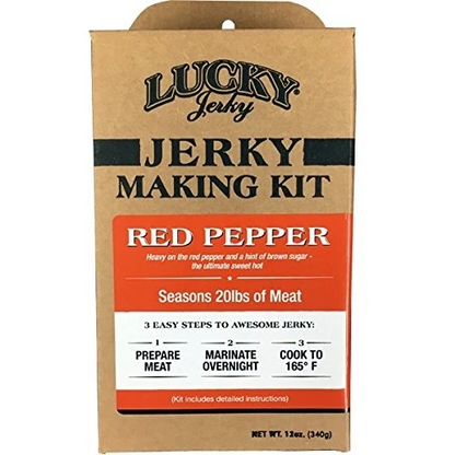 Three boxes of Red Pepper Jerky Making Kit by Nebraska Star Beef