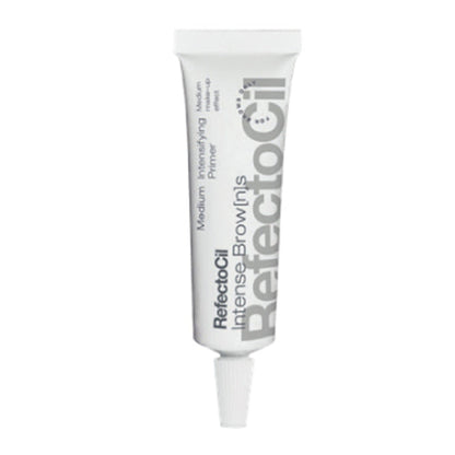 Use the Refectocil Intensifying Primer at the beginning of each brow service to customize and prolong the intense browns tinting effect