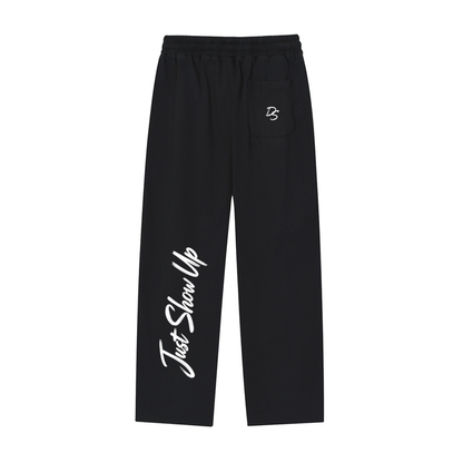 Reflection Striped Straight-Leg Sweatpants