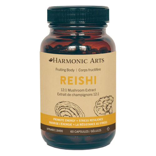 Bottle of Harmonic Arts Reishi 60 Capsules