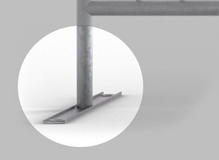 Replacement Feet for Heavy Duty Steel Barricade - Angry Bull Barricades - Crowd Control Warehouse