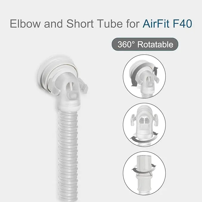 ResMed AirFit F40 QuietAir Elbow Replacement System - CPAPstudio.co.uk
