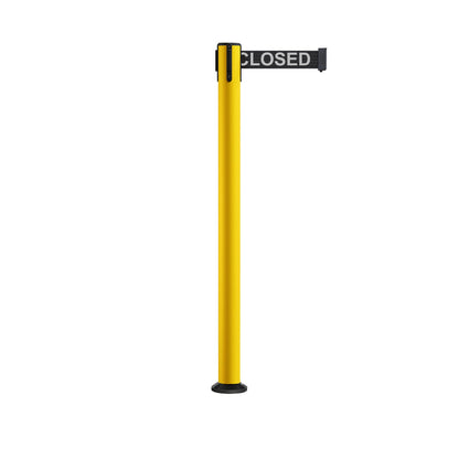 NO WEATHER TREATMENT / BLACK WITH "THIS LINE CLOSED" WHITE LETTERS