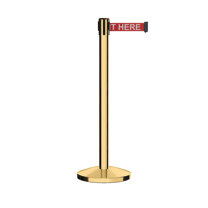 7.5 Ft. / Red with "PLEASE WAIT HERE" White Letters
