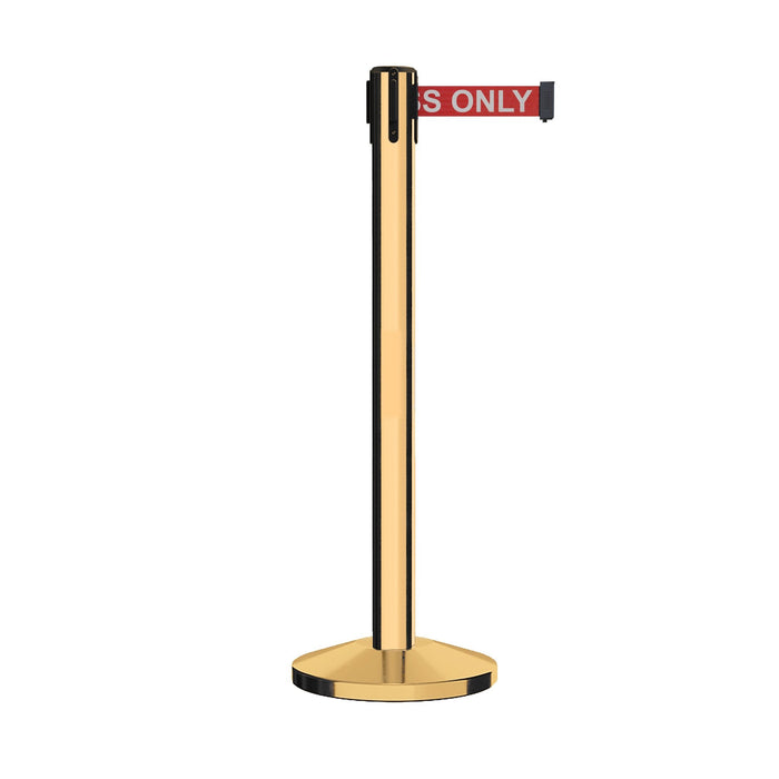 NO WEATHER TREATMENT / POLISHED BRASS / RED WITH "AUTHORIZED ACCESS ONLY" WHITE LETTERS