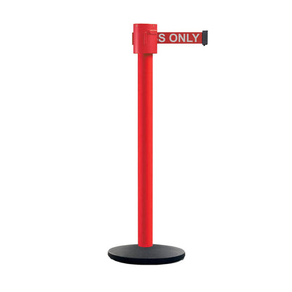 RED WITH "AUTHORIZED ACCESS ONLY" WHITE LETTERS