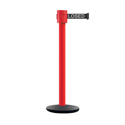 BLACK WITH "THIS LINE CLOSED" WHITE LETTERS