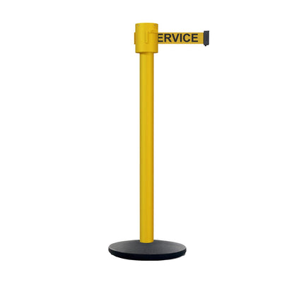 YELLOW WITH "OUT OF SERVICE" BLACK LETTERS