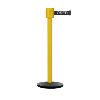 BLACK WITH "THIS LINE CLOSED" WHITE LETTERS