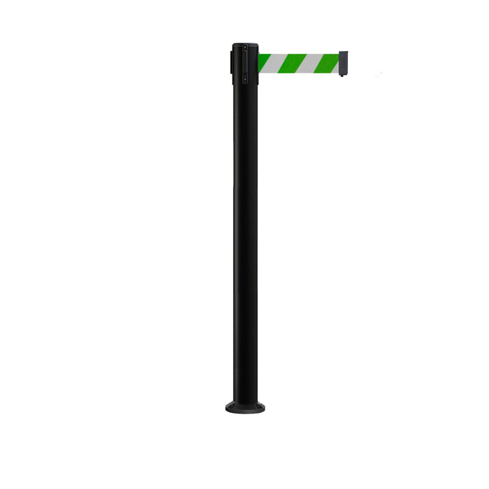 NO WEATHER TREATMENT / GREEN & WHITE DIAGONAL STRIPES