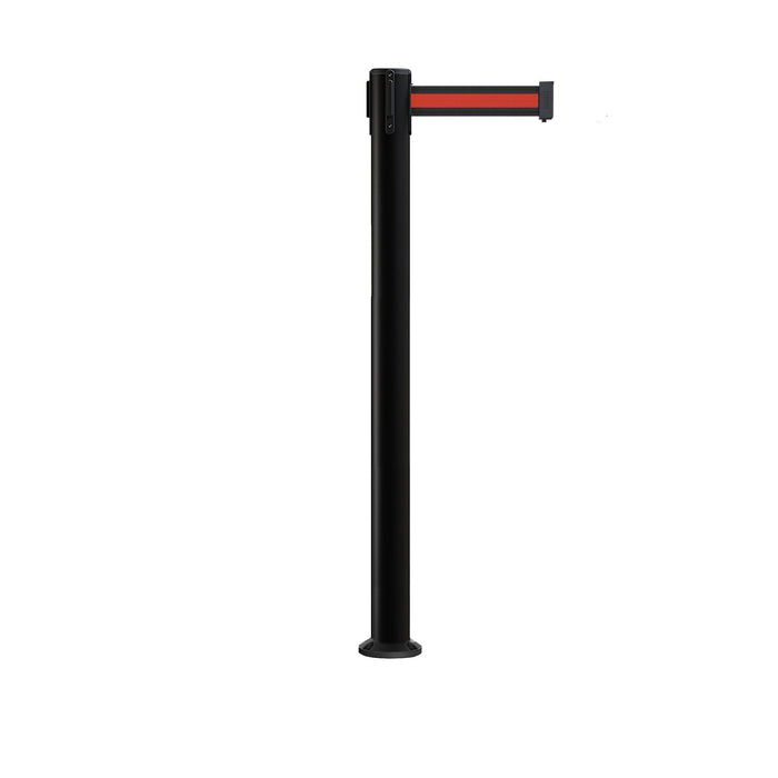 NO WEATHER TREATMENT / BLACK WITH RED HORIZONTAL STRIPE
