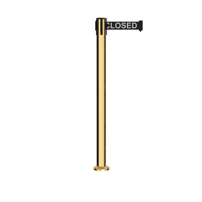 BLACK WITH "THIS LINE CLOSED" WHITE LETTERS