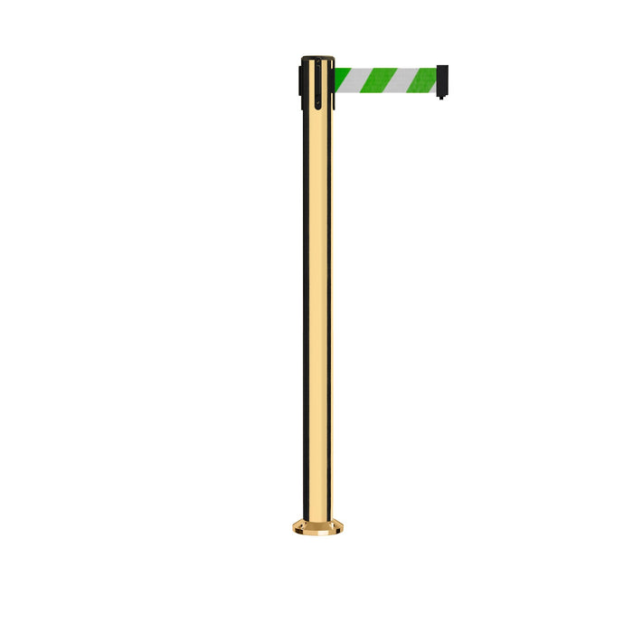 GREEN & WHITE DIAGONAL STRIPES